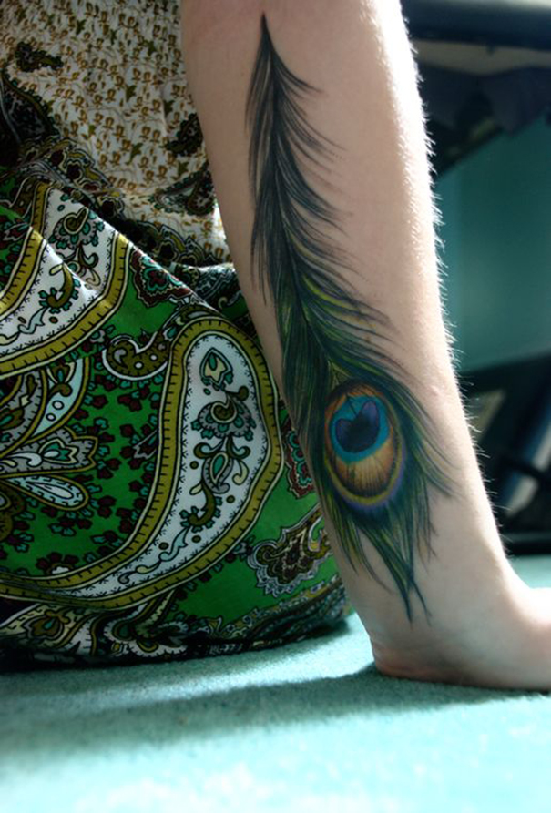 Colorful Peacock Tattoo Ideas