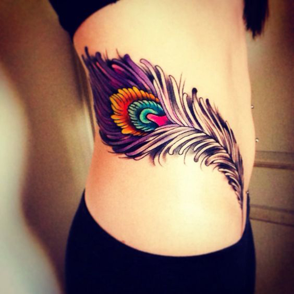 Colorful Peacock Tattoo Ideas