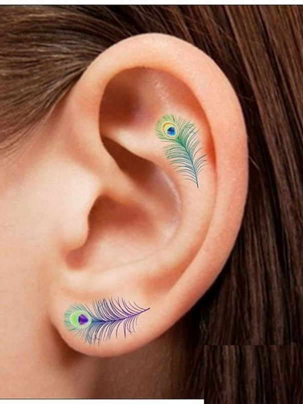 Colorful Peacock Tattoo Ideas