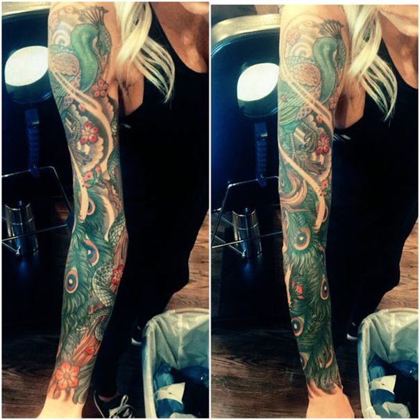 Colorful Peacock Tattoo Ideas