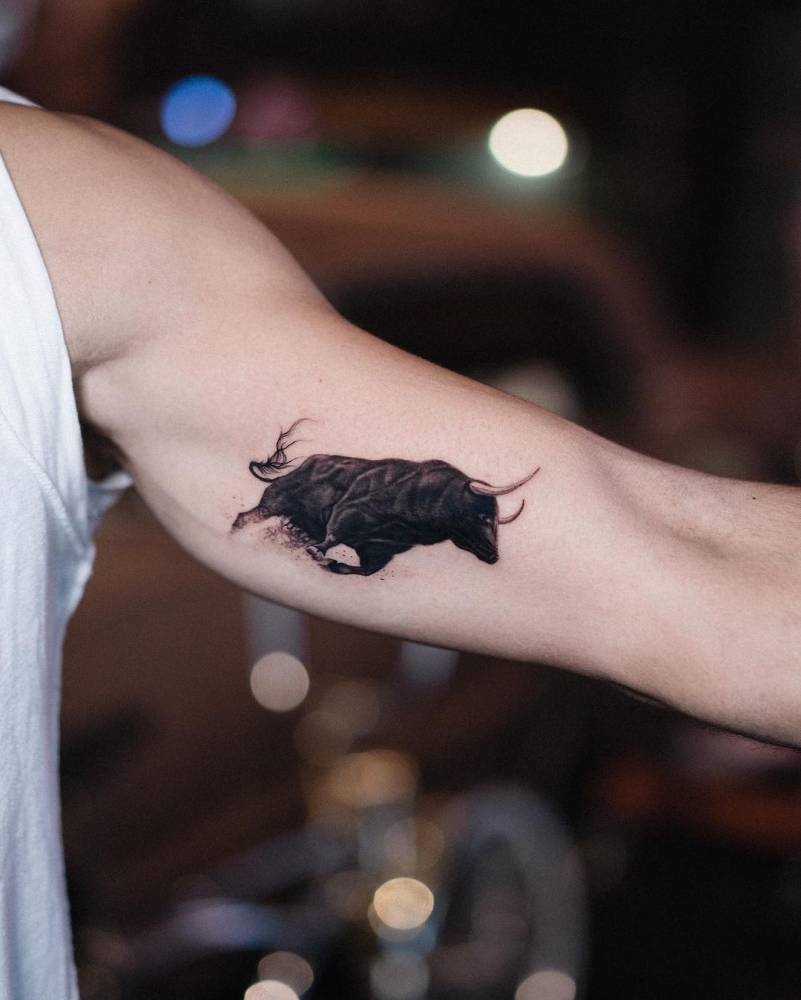 Powerful Bull Tattoo Designs