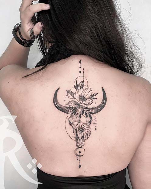 Powerful Bull Tattoo Designs