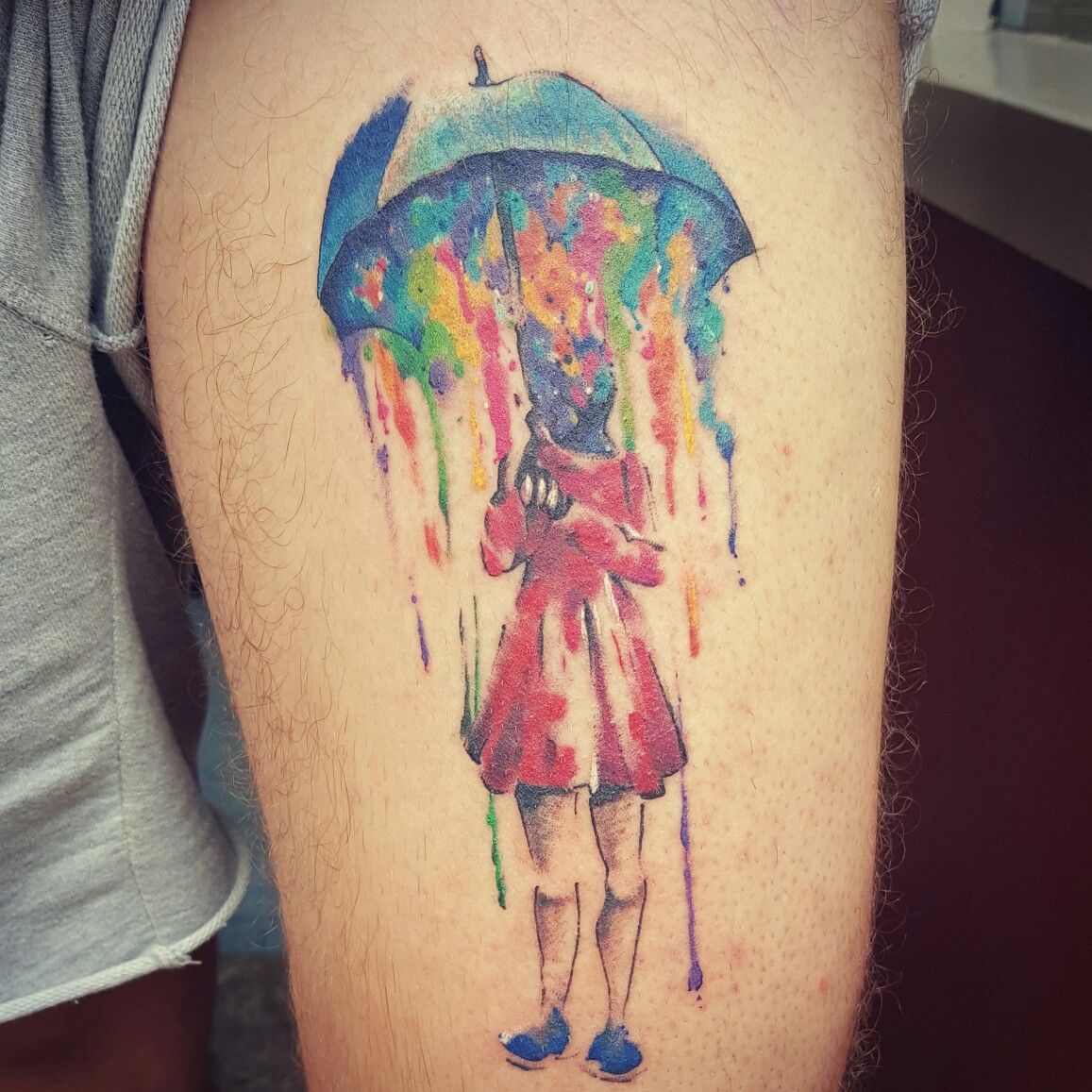 26 Outstanding Umbrella Tattoo Design Art Ideas