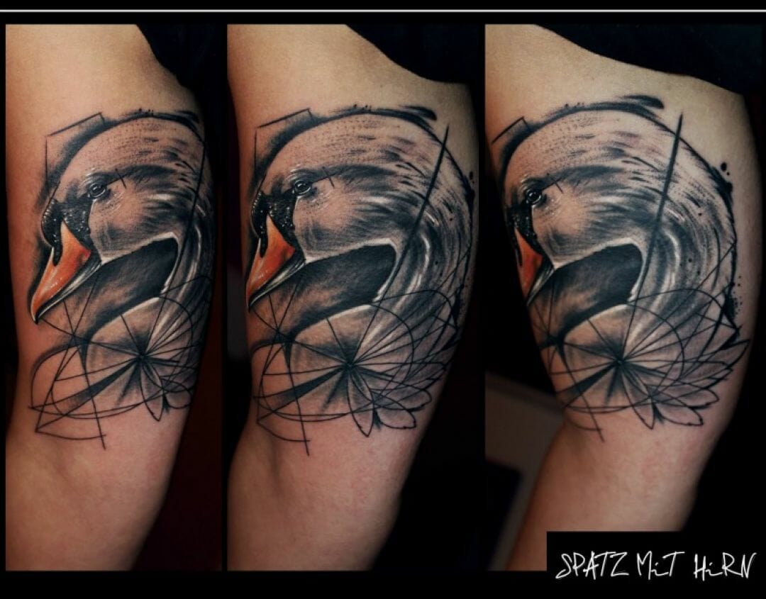 30+ Dazzling and Eye-Catching Swan Tattoo Designs