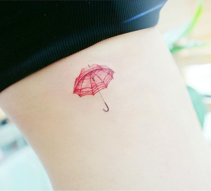 26 Outstanding Umbrella Tattoo Design Art Ideas