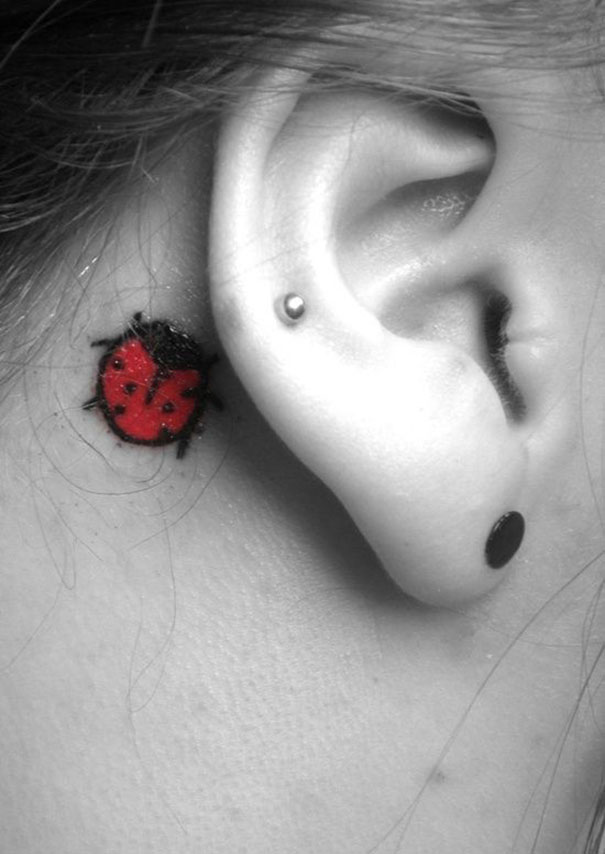Top Trendy Behind Ear Tattoos 2022