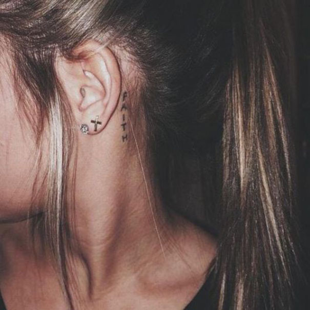Top Trendy Behind Ear Tattoos 2022