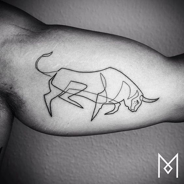 Powerful Bull Tattoo Designs