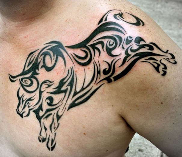 Powerful Bull Tattoo Designs