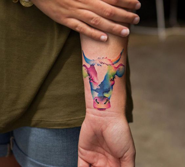 Powerful Bull Tattoo Designs