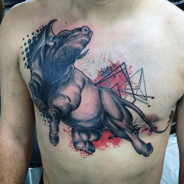 Powerful Bull Tattoo Designs