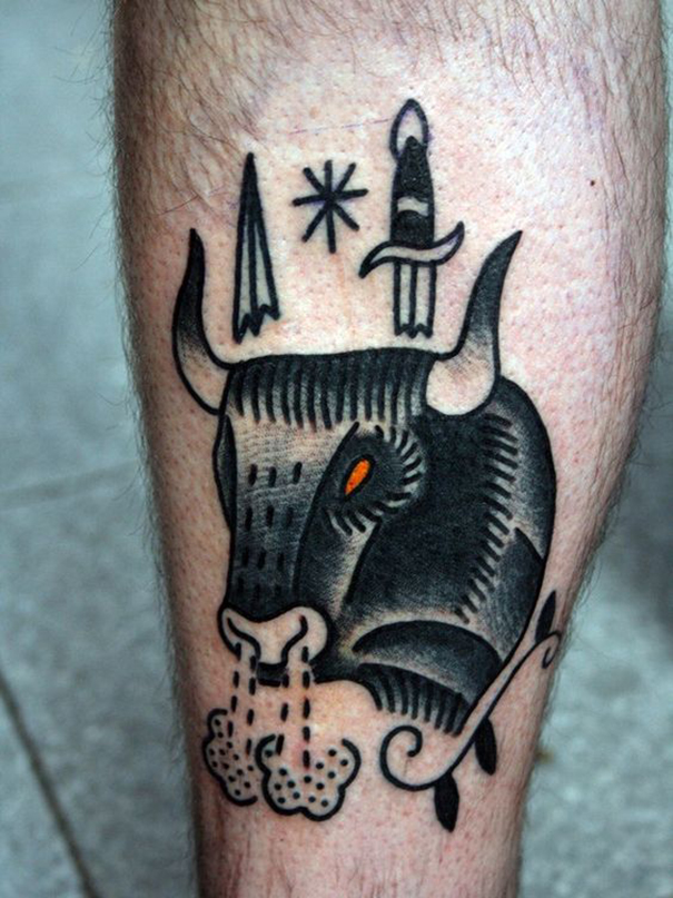 Powerful Bull Tattoo Designs