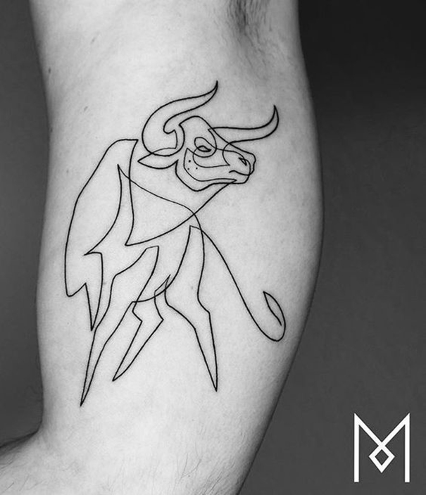 Powerful Bull Tattoo Designs
