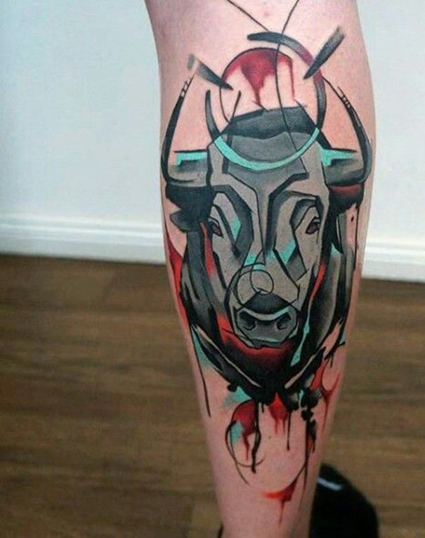 Powerful Bull Tattoo Designs