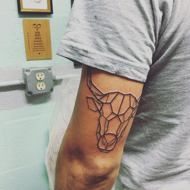 Powerful Bull Tattoo Designs