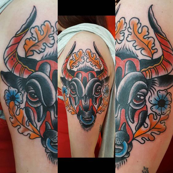 Powerful Bull Tattoo Designs