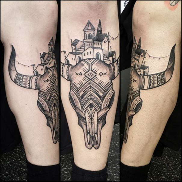 Powerful Bull Tattoo Designs
