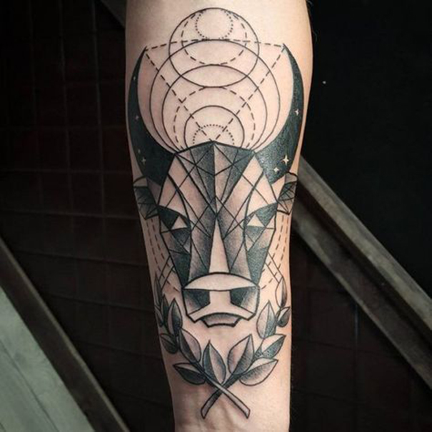 Powerful Bull Tattoo Designs