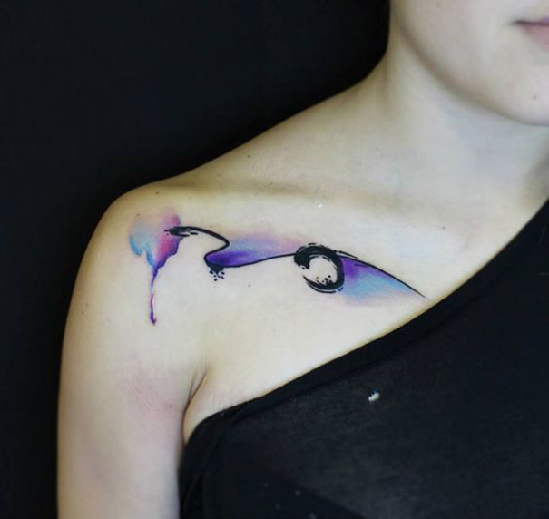 Abstract Watercolor Tattoo Style 2022