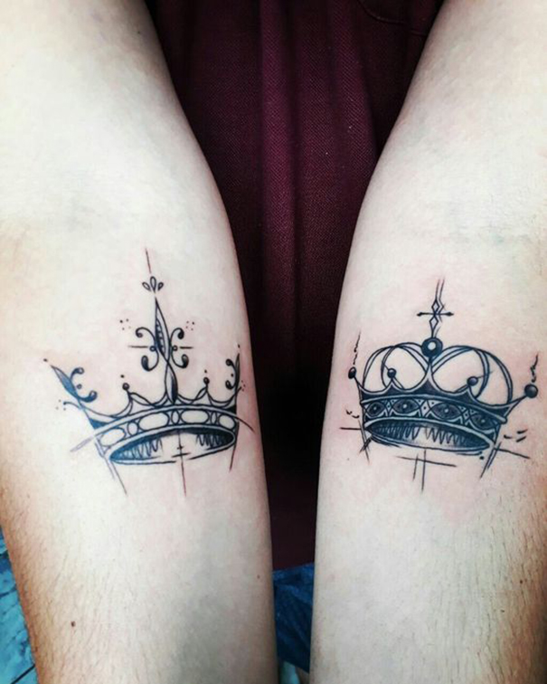 Royal Crown Tattoos for Men & Women
