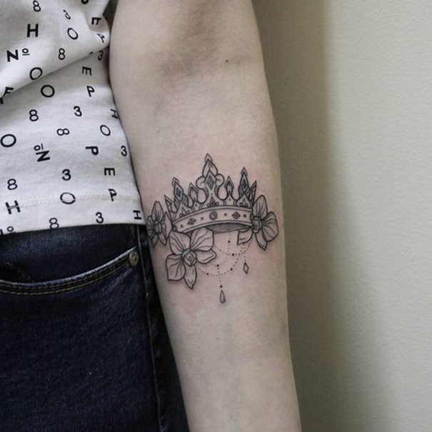 Royal Crown Tattoos for Men & Women