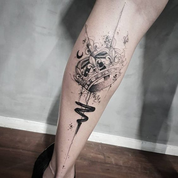 Royal Crown Tattoos for Men & Women