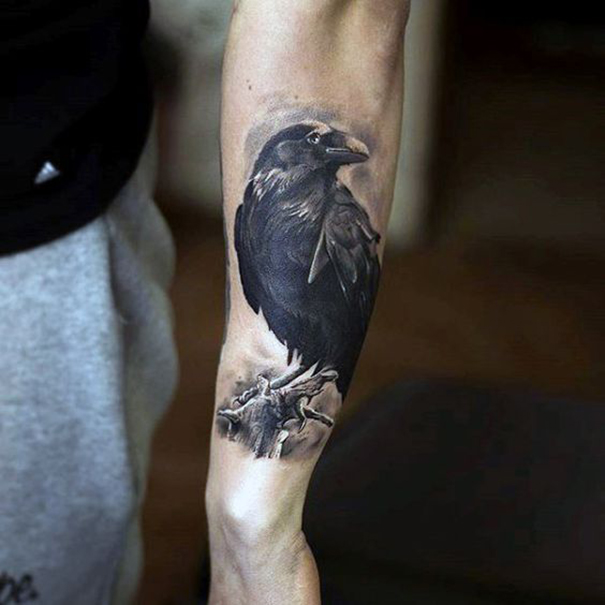 35 Impressive Raven Tattoo Ideas