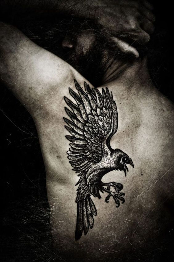 35 Impressive Raven Tattoo Ideas