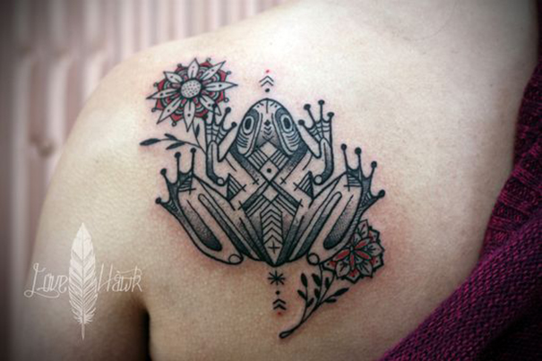 30+ Cutest Lucky Frog Tattoos 2022