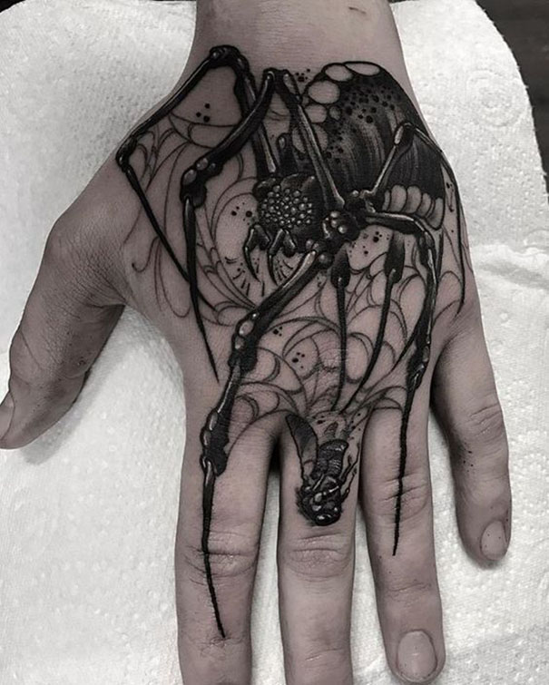 Hand tattoo