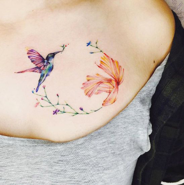 Most Popular Hummingbird Tattoo Designs & Meaning