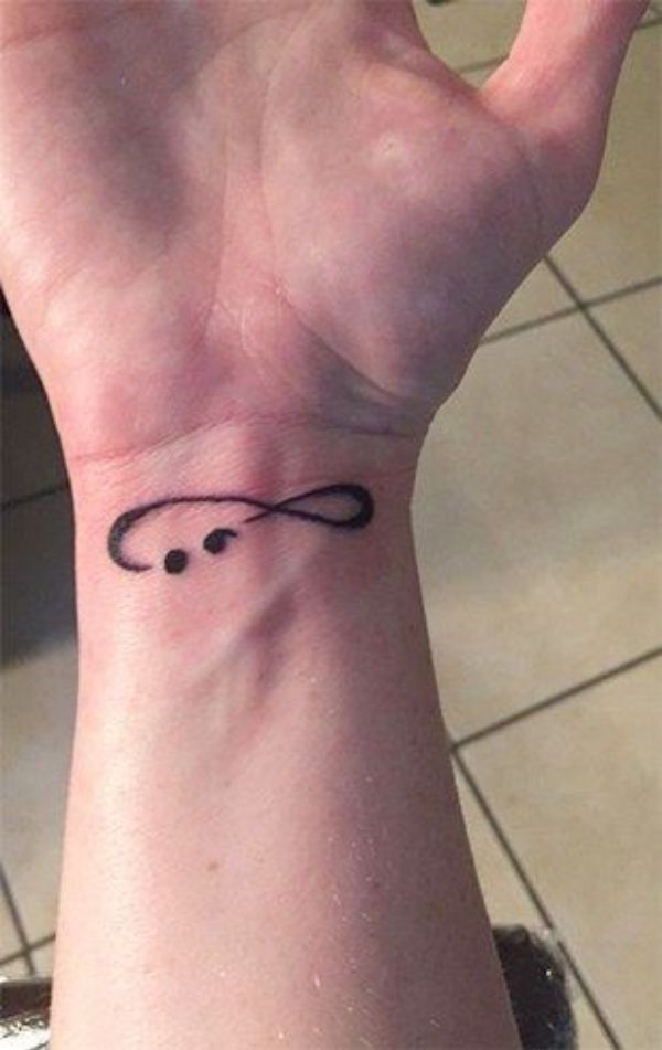 30+ Encouraging Semicolon Tattoo Ideas