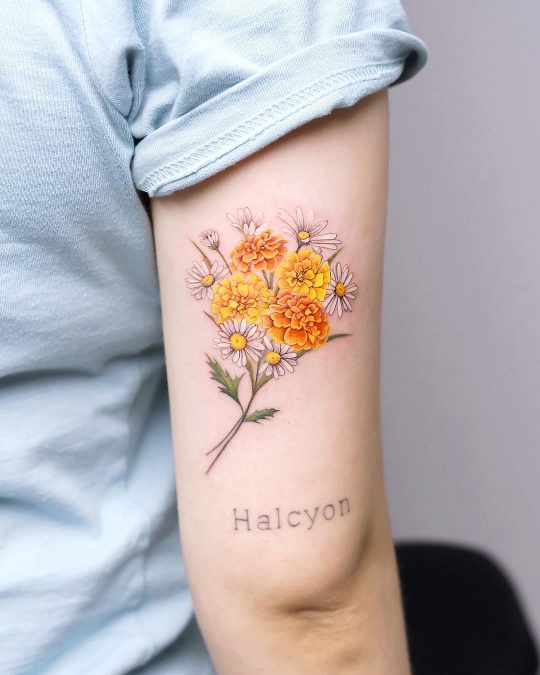More Marigold Tattoo Ideas That Make You Blossom