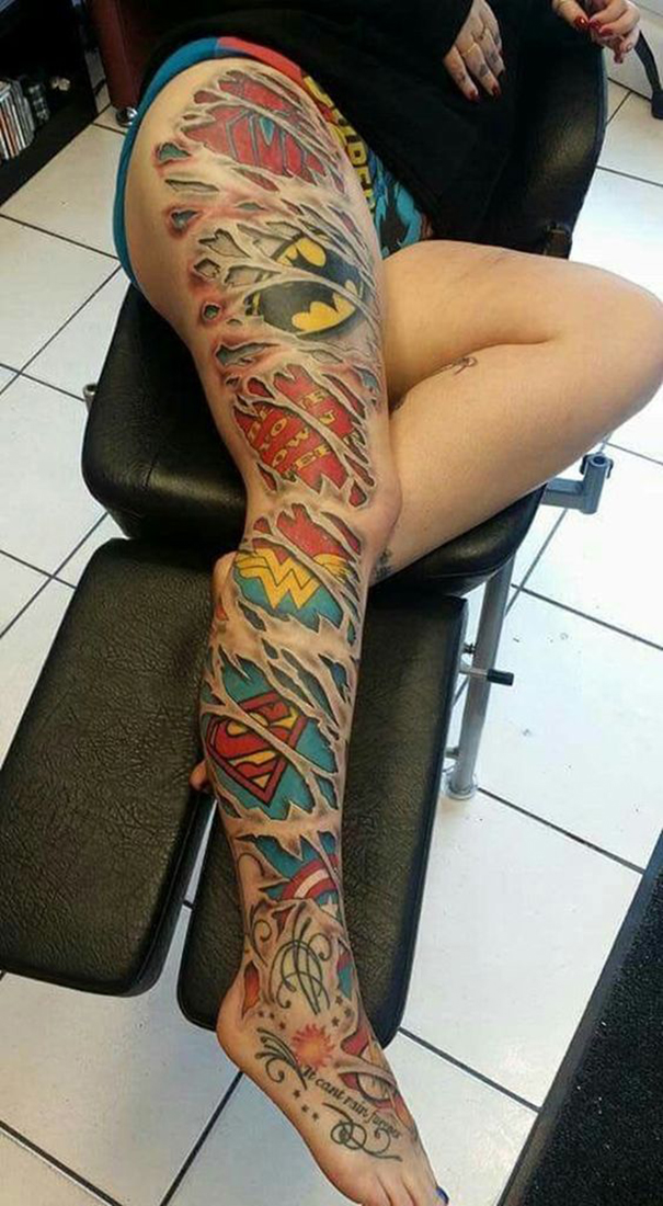 Crazy Marvel Tattoo Ideas
