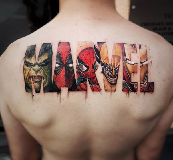 Crazy Marvel Tattoo Ideas