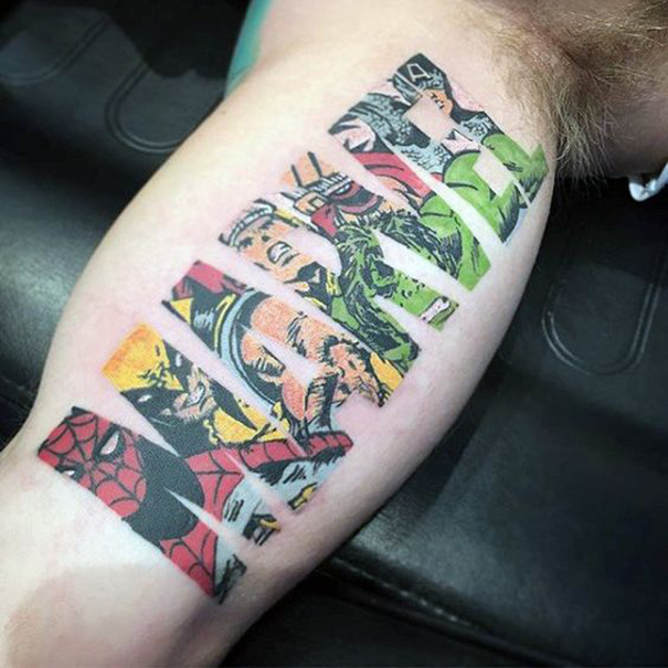 Crazy Marvel Tattoo Ideas