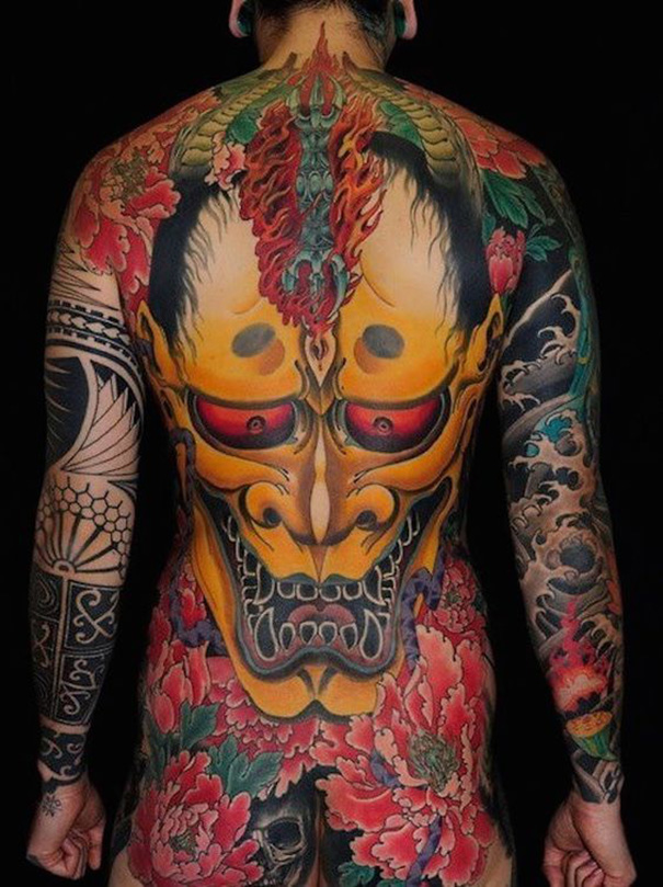 Traditional Japanese Mask Tattoo Ideas