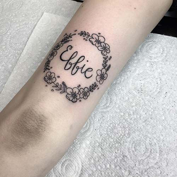25+ Beautiful Name Tattoo Designs