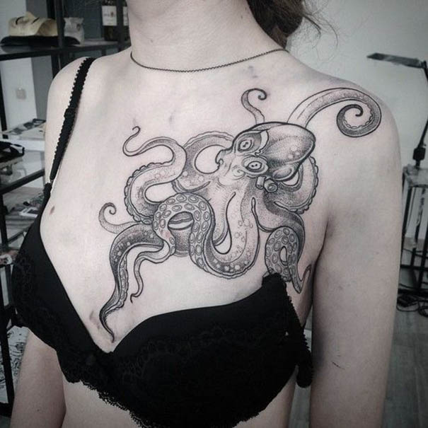 30+Amazing Octopus Tattoo Designs
