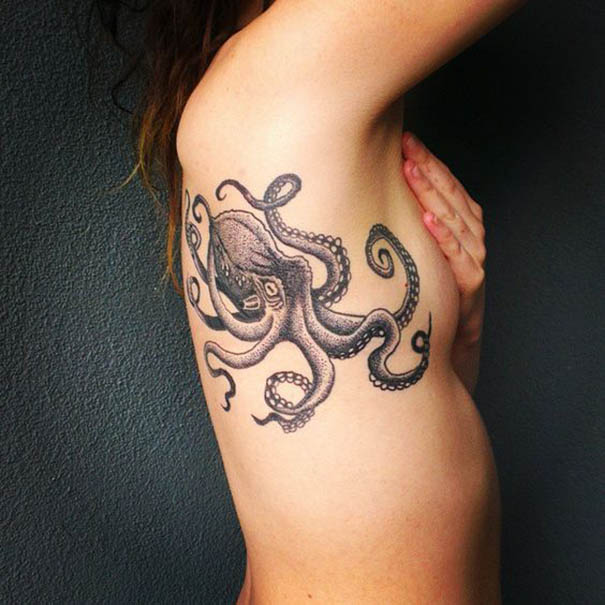 30+Amazing Octopus Tattoo Designs