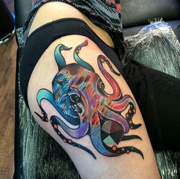 30+Amazing Octopus Tattoo Designs