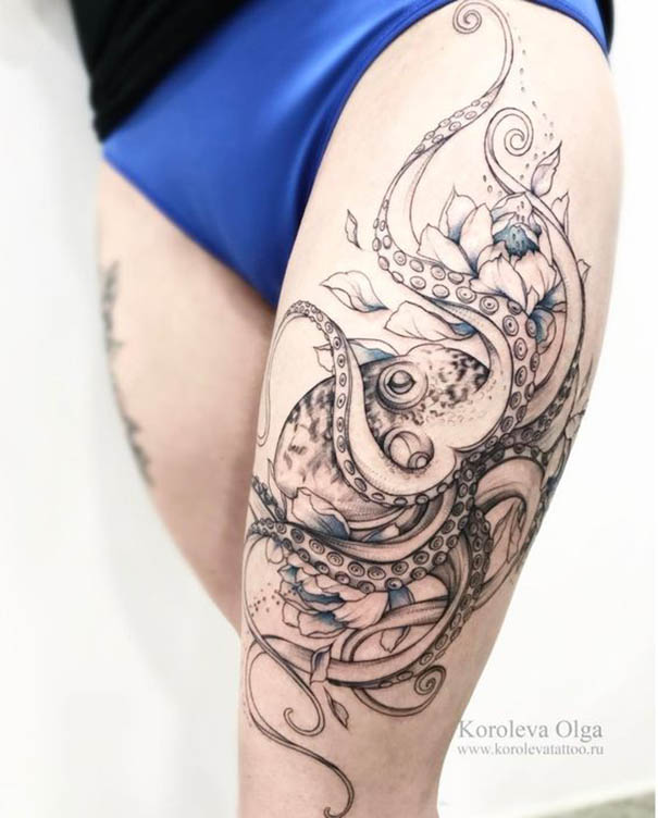 30+Amazing Octopus Tattoo Designs
