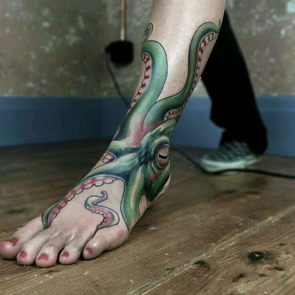30+Amazing Octopus Tattoo Designs