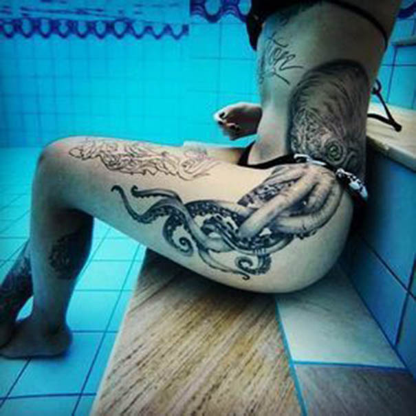 30+Amazing Octopus Tattoo Designs