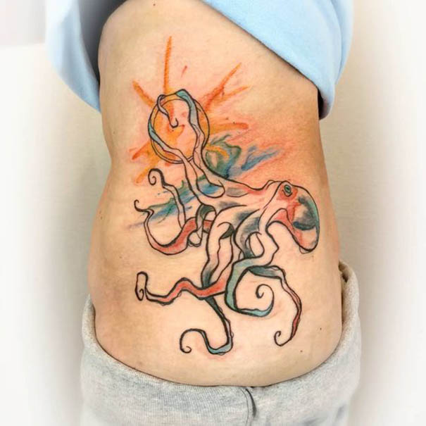 30+Amazing Octopus Tattoo Designs