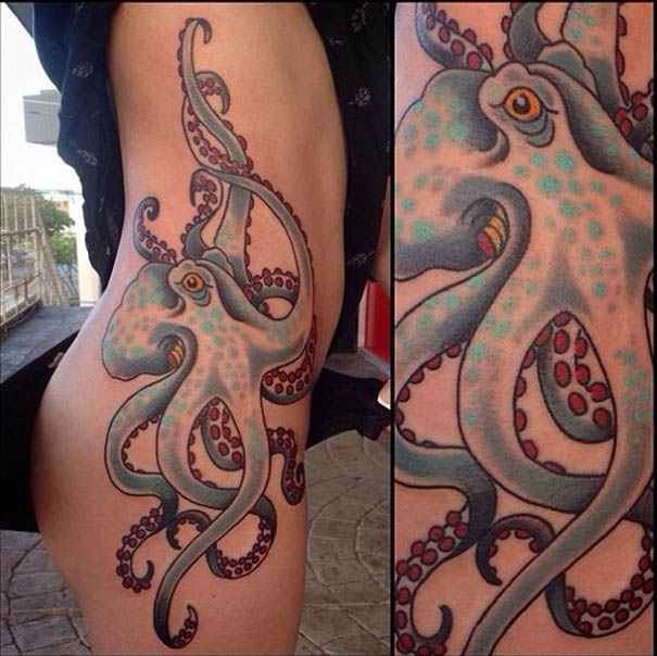 30+Amazing Octopus Tattoo Designs