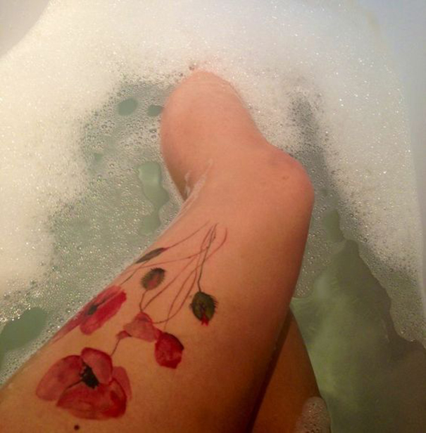Women Poppy Flower Tattoos