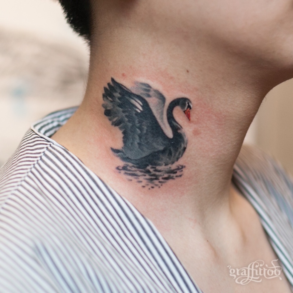 30+ Dazzling and Eye-Catching Swan Tattoo Designs