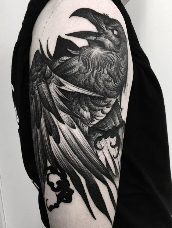 35 Impressive Raven Tattoo Ideas