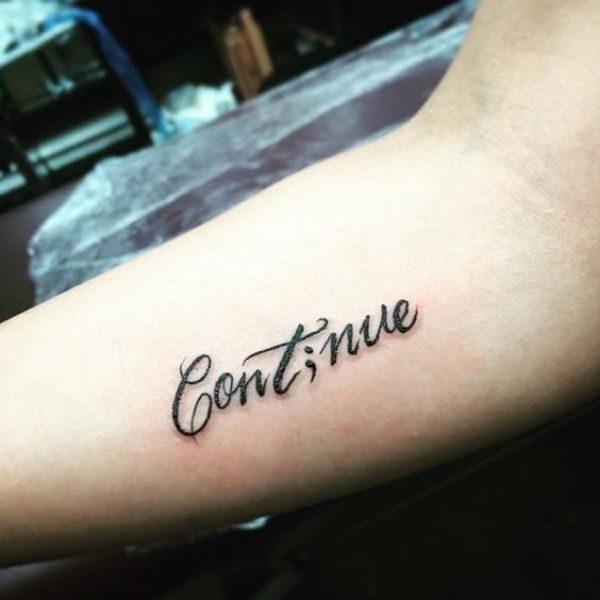 30+ Encouraging Semicolon Tattoo Ideas